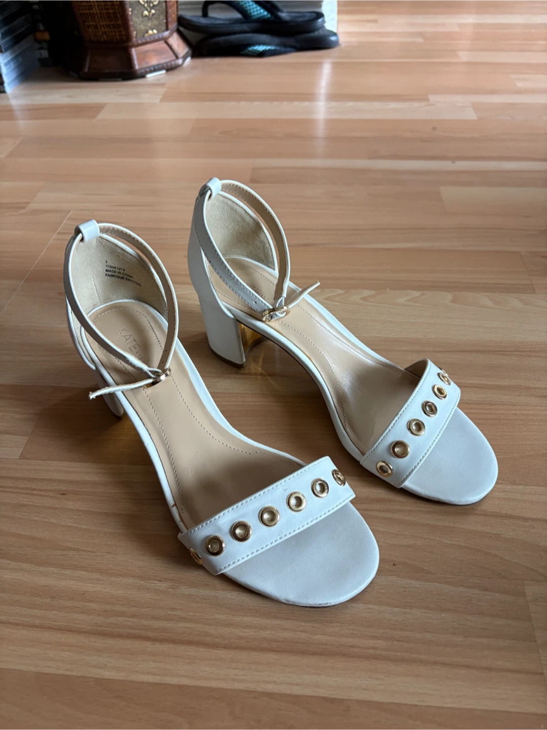 Womens Ankle Strap Chunky Block Heels Size 7