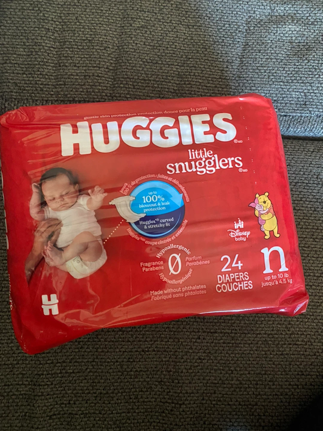 Huggies Little Snugglers Newborn Diapers 24 count
