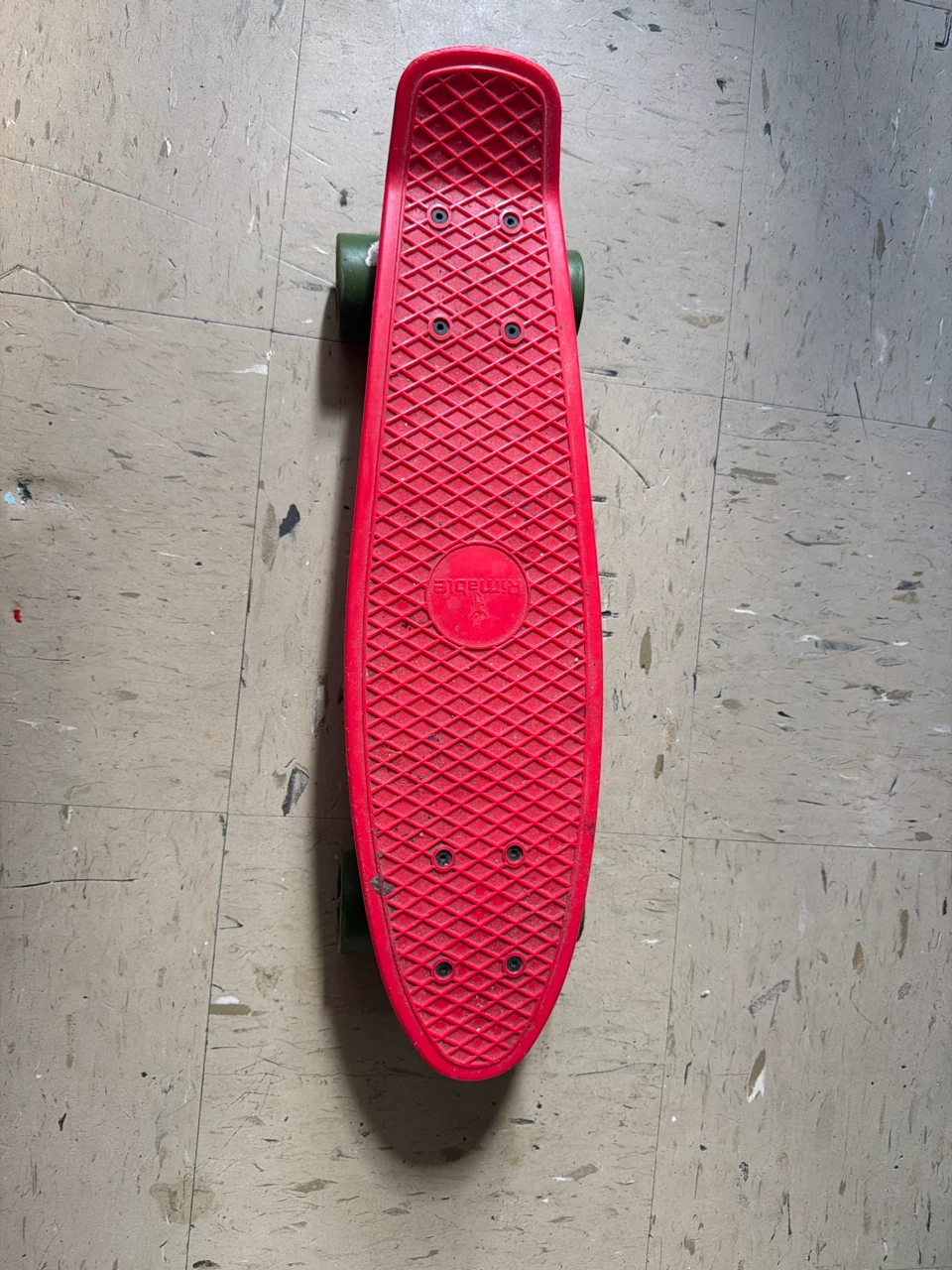Rimable Red Plastic Skateboard - photo 2