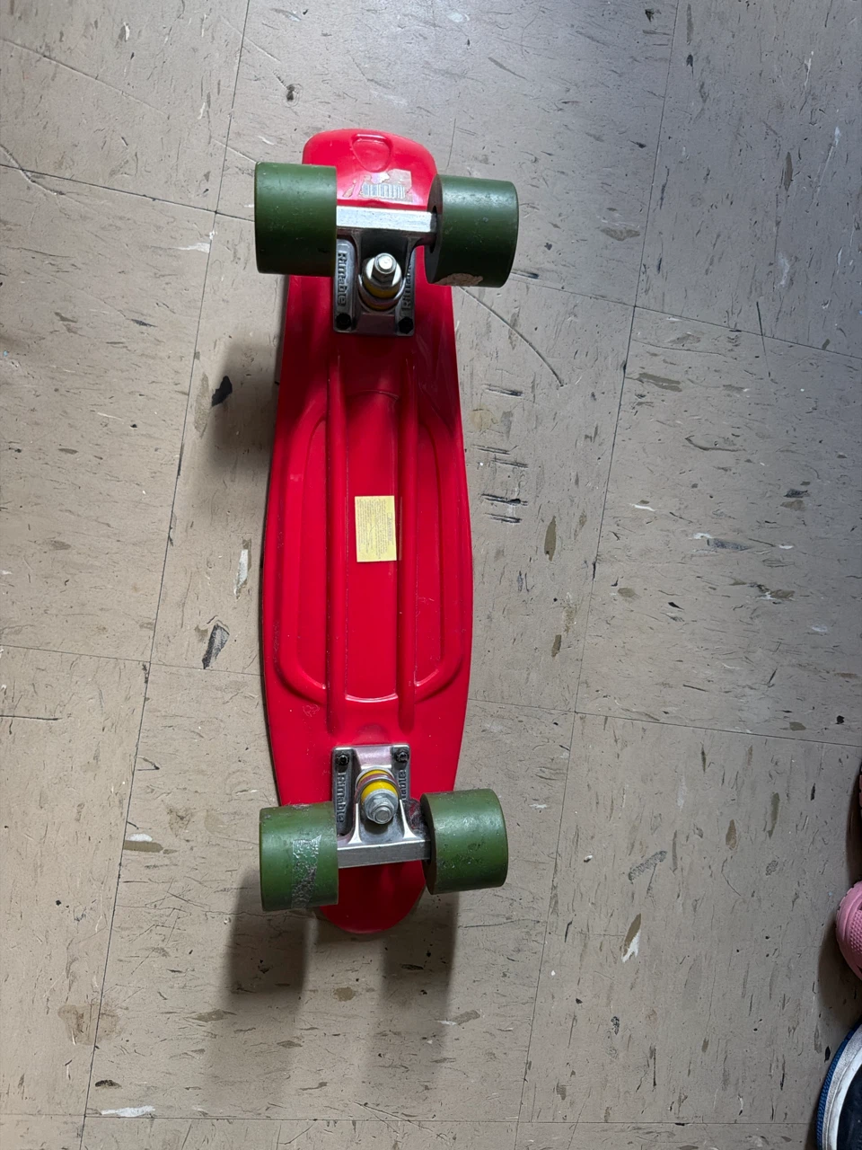 Rimable Red Plastic Skateboard - photo 3