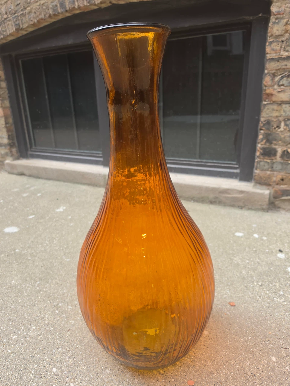 Amber Glass Vase - photo 2