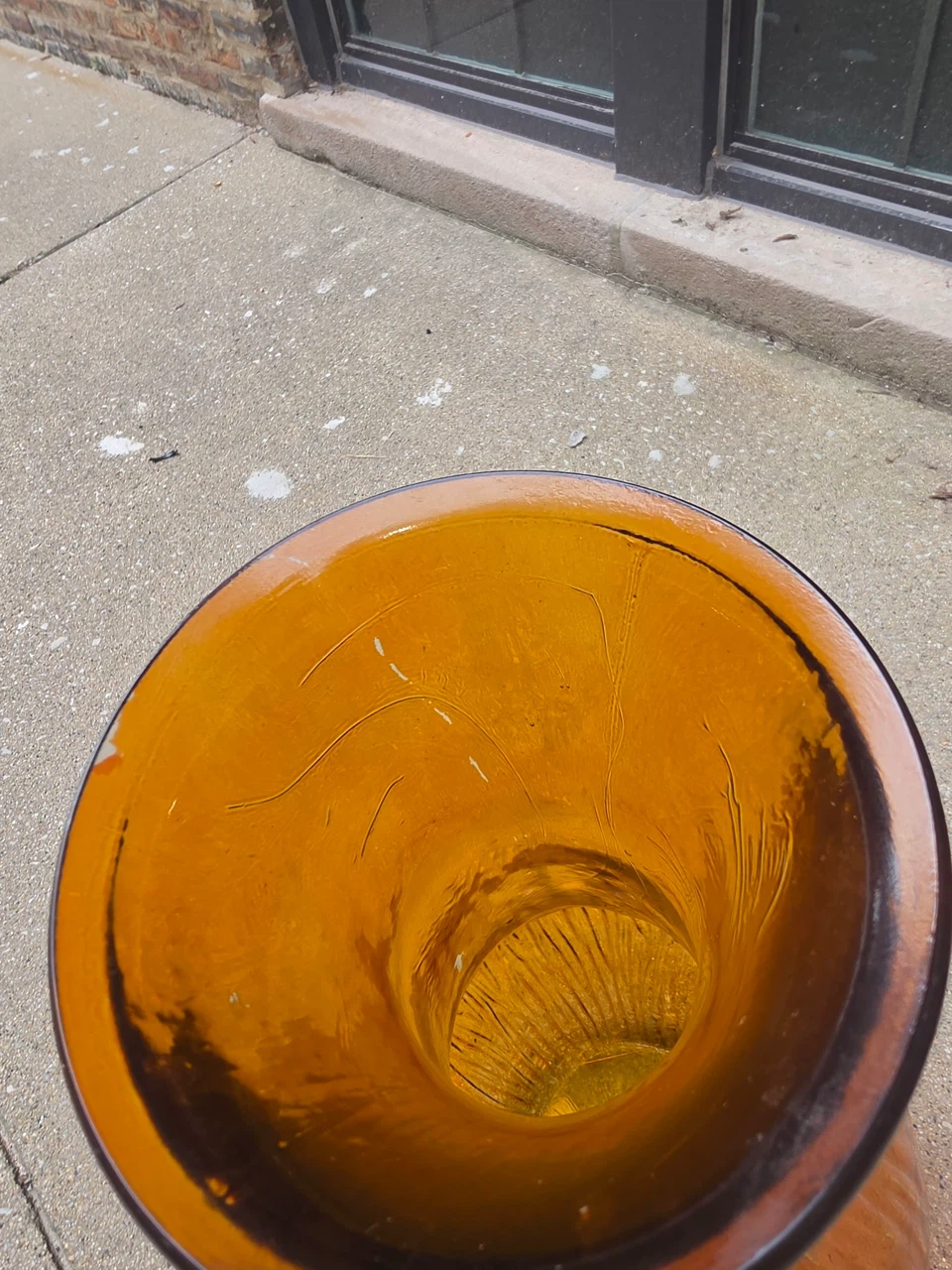 Amber Glass Vase - photo 4