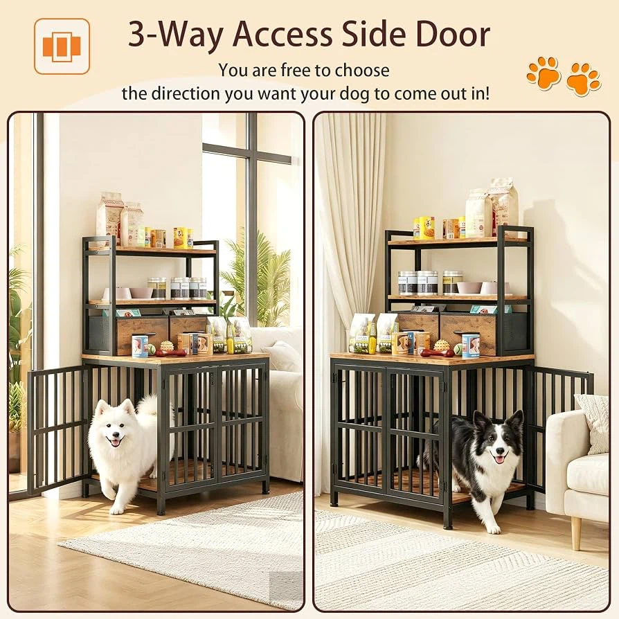 HIGDBFE 25.5“W Small Dog Crate Furniture BNIB - photo 3