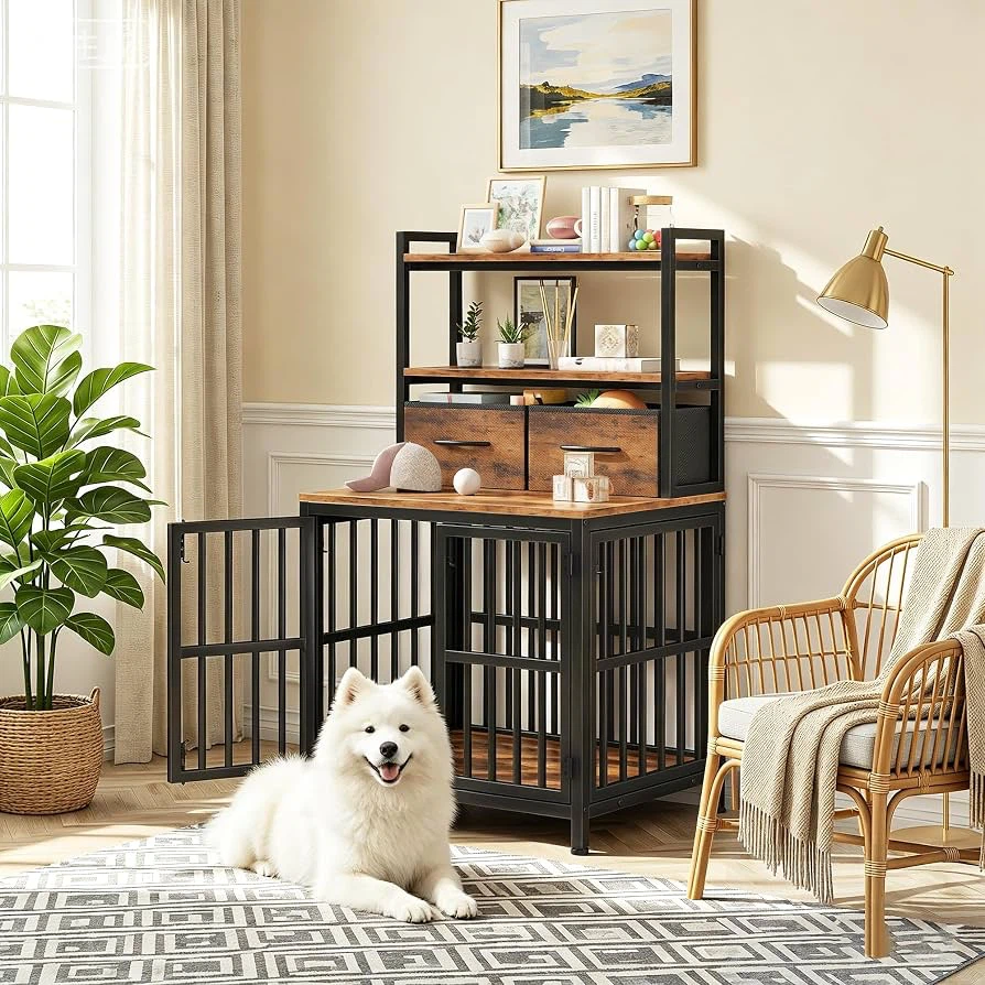 HIGDBFE 25.5“W Small Dog Crate Furniture BNIB - photo 4