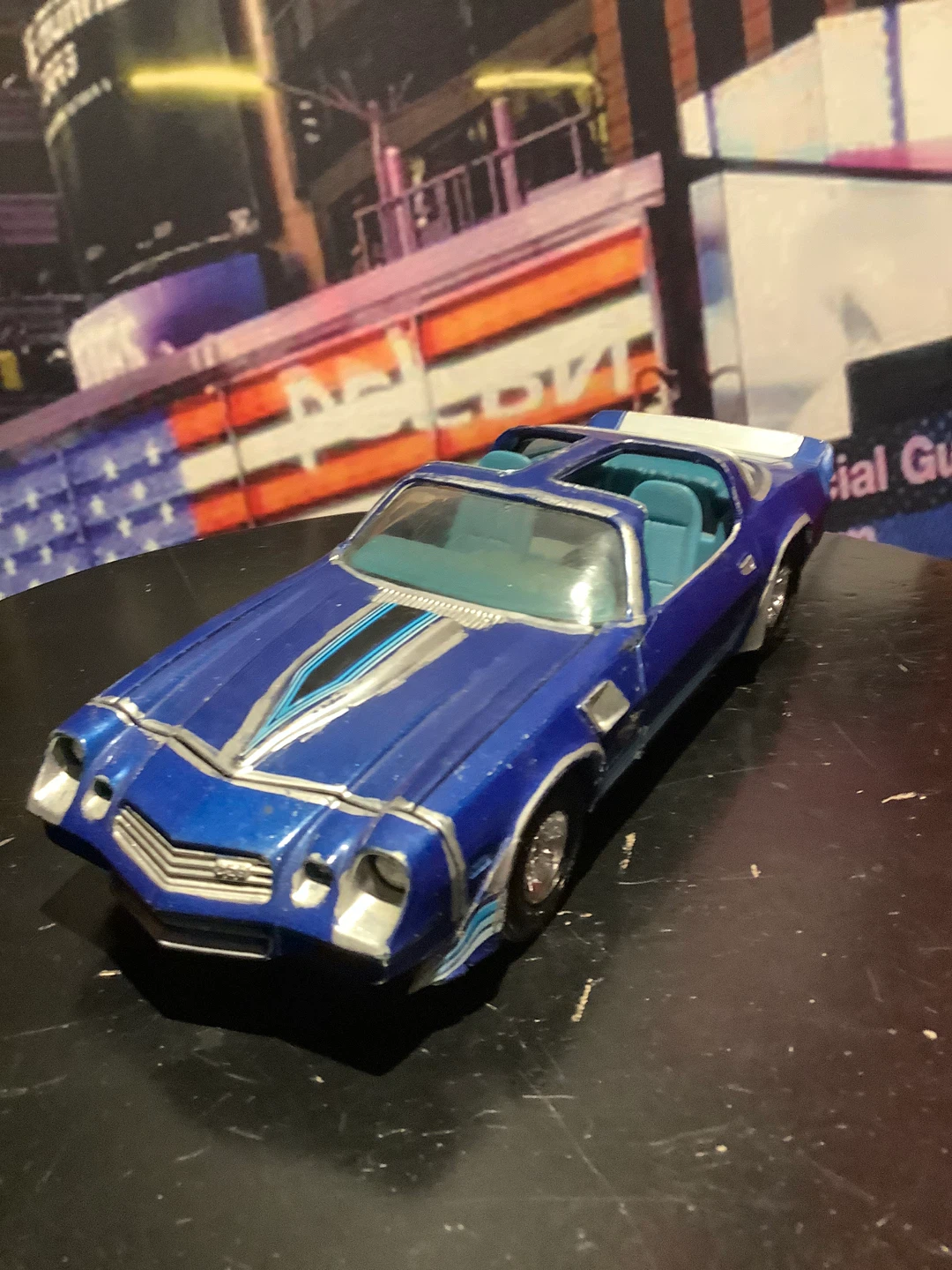 ERTL Blue Camaro Die-Cast Car