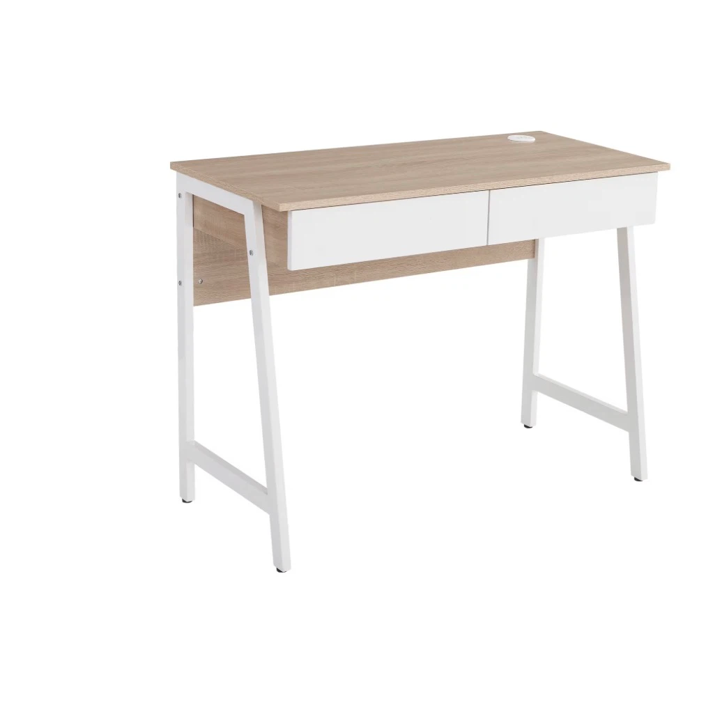 Modern two-drawer writing desk