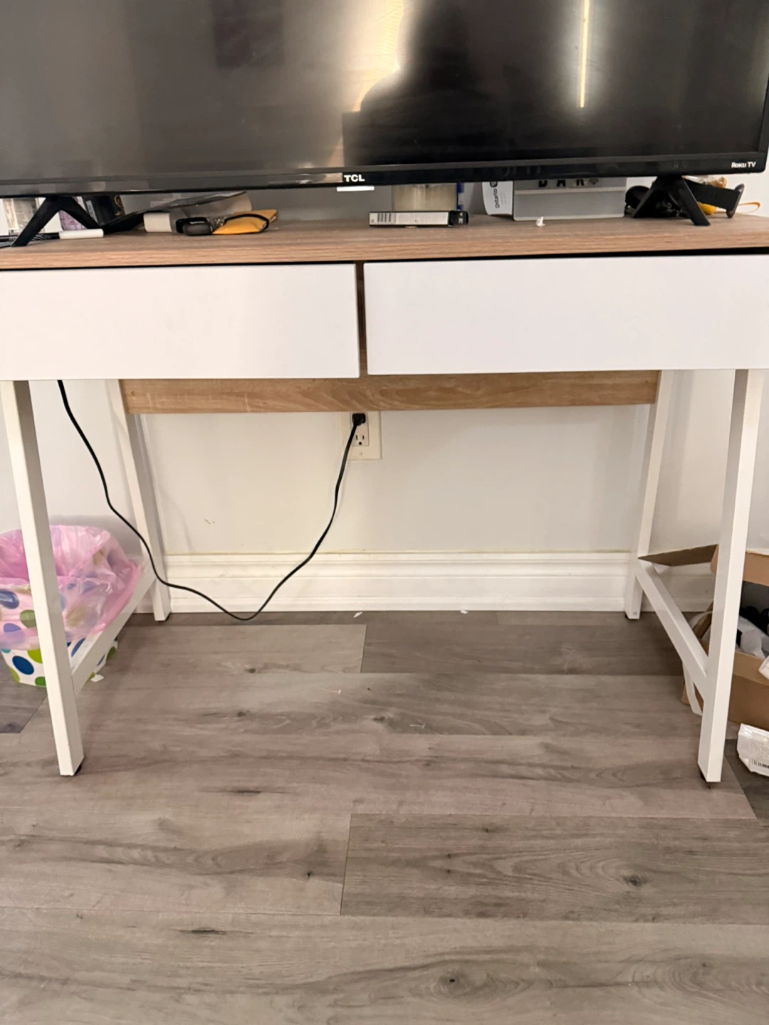 Modern two-drawer writing desk - photo 4