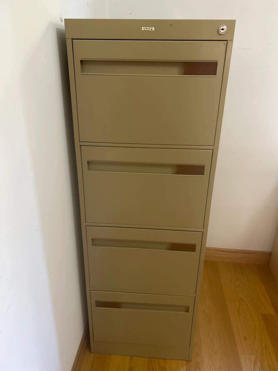 Cole 4-Drawer Metal Filing Cabinet