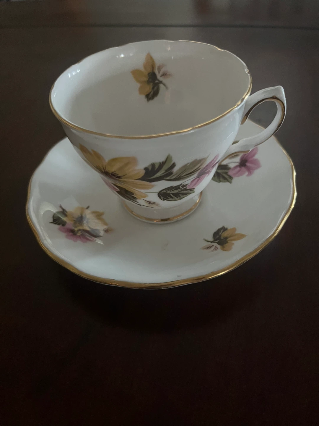 Royal Vale Bone China Tea Cup and Saucer Set
