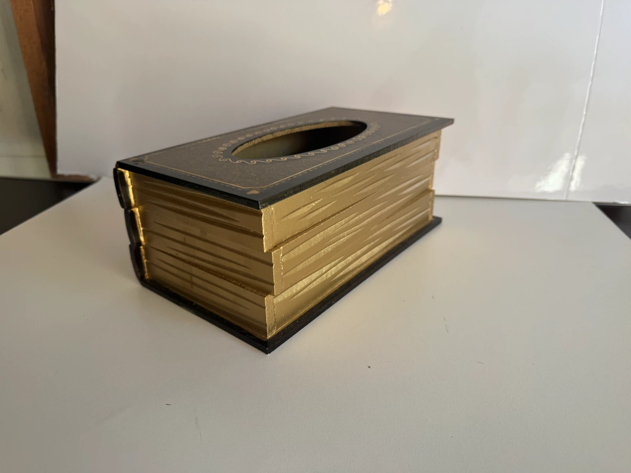 Decorative Book-Style Tissue Box Holder - photo 2