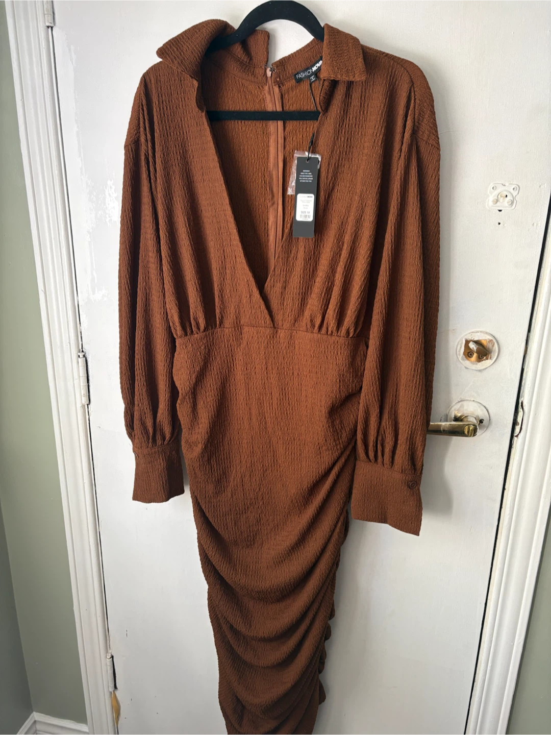 Fashion Nova Ruched Midi Dress - photo 4
