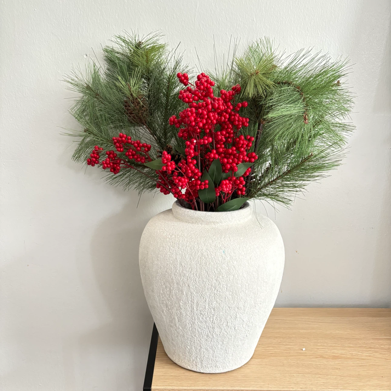 Artificial Floral Arrangement with Vase