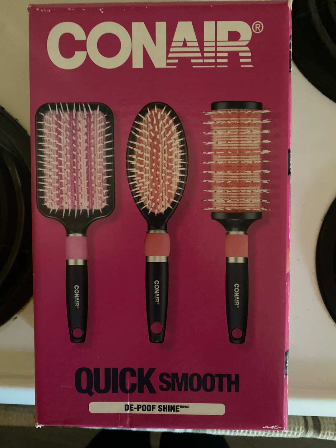 Conair Quick Smooth De-Poof Shine Brush Set - photo 2