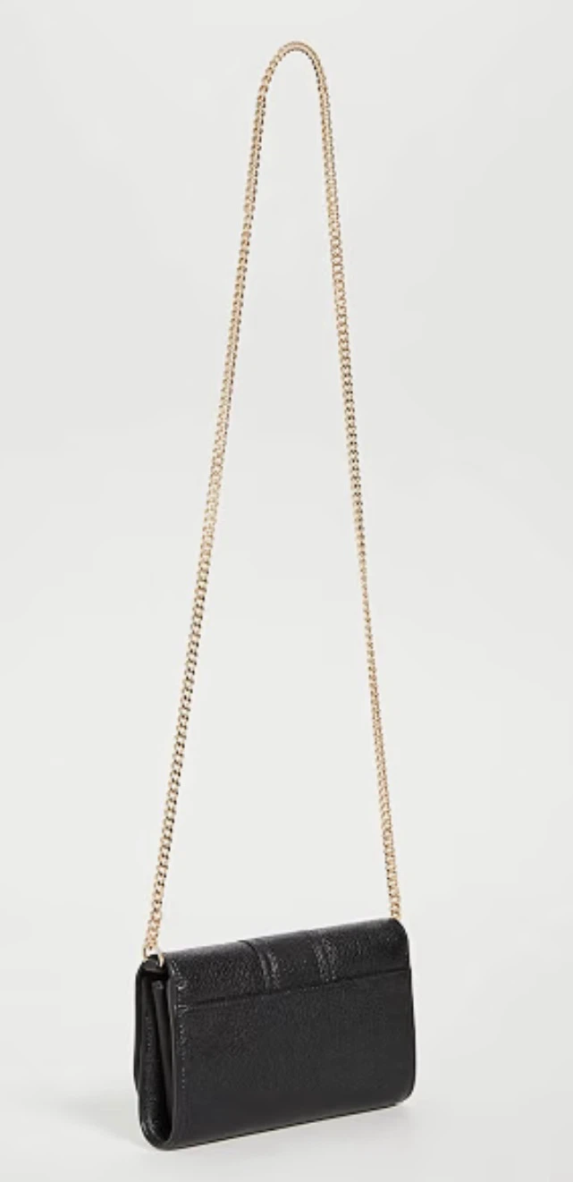 Brand New See by Chloé Hana Wallet on Chain – Black (Authentic) - photo 5