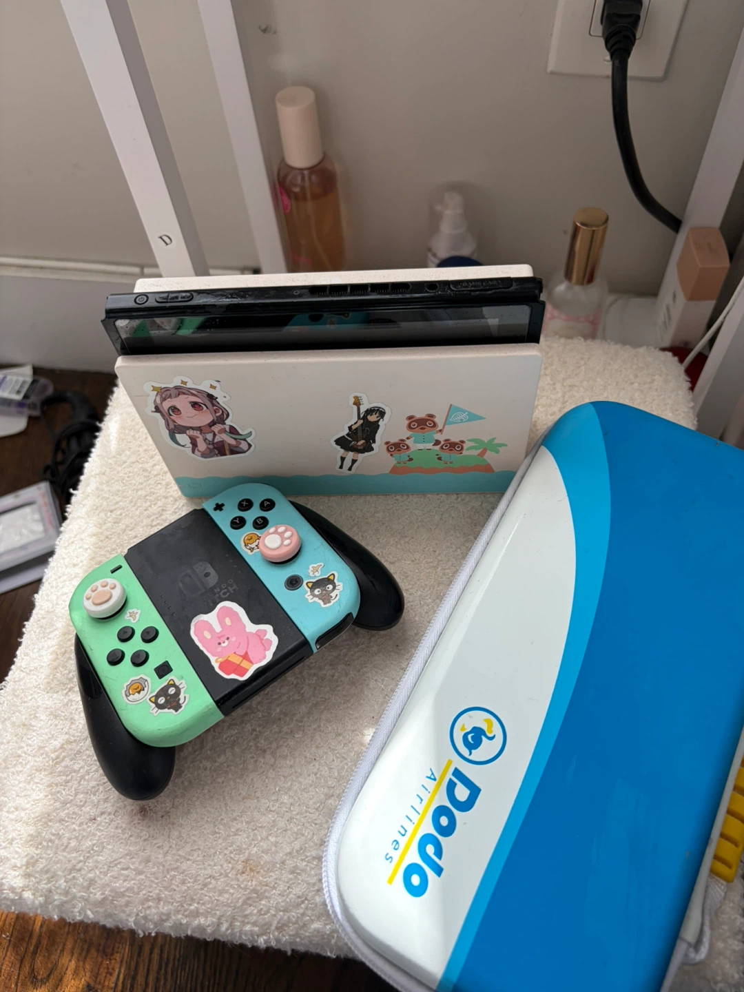 Nintendo Switch Animal Crossing Edition with Dodo Airlines Case