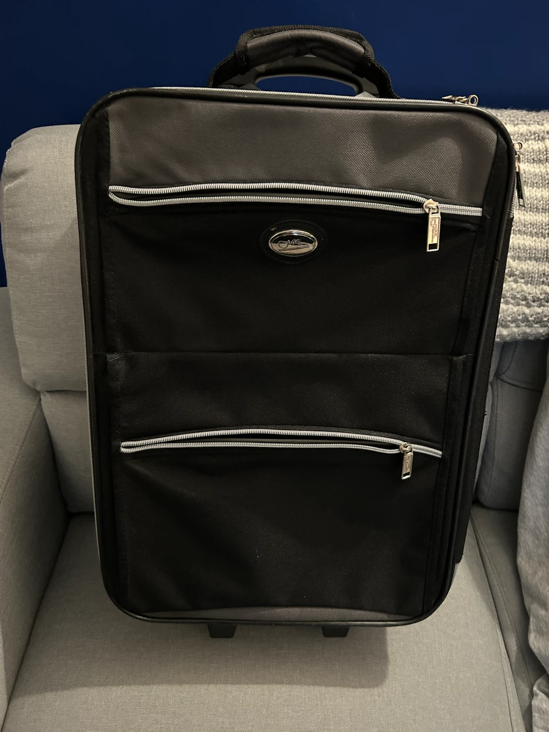 Black Carry-on Rolling Suitcase