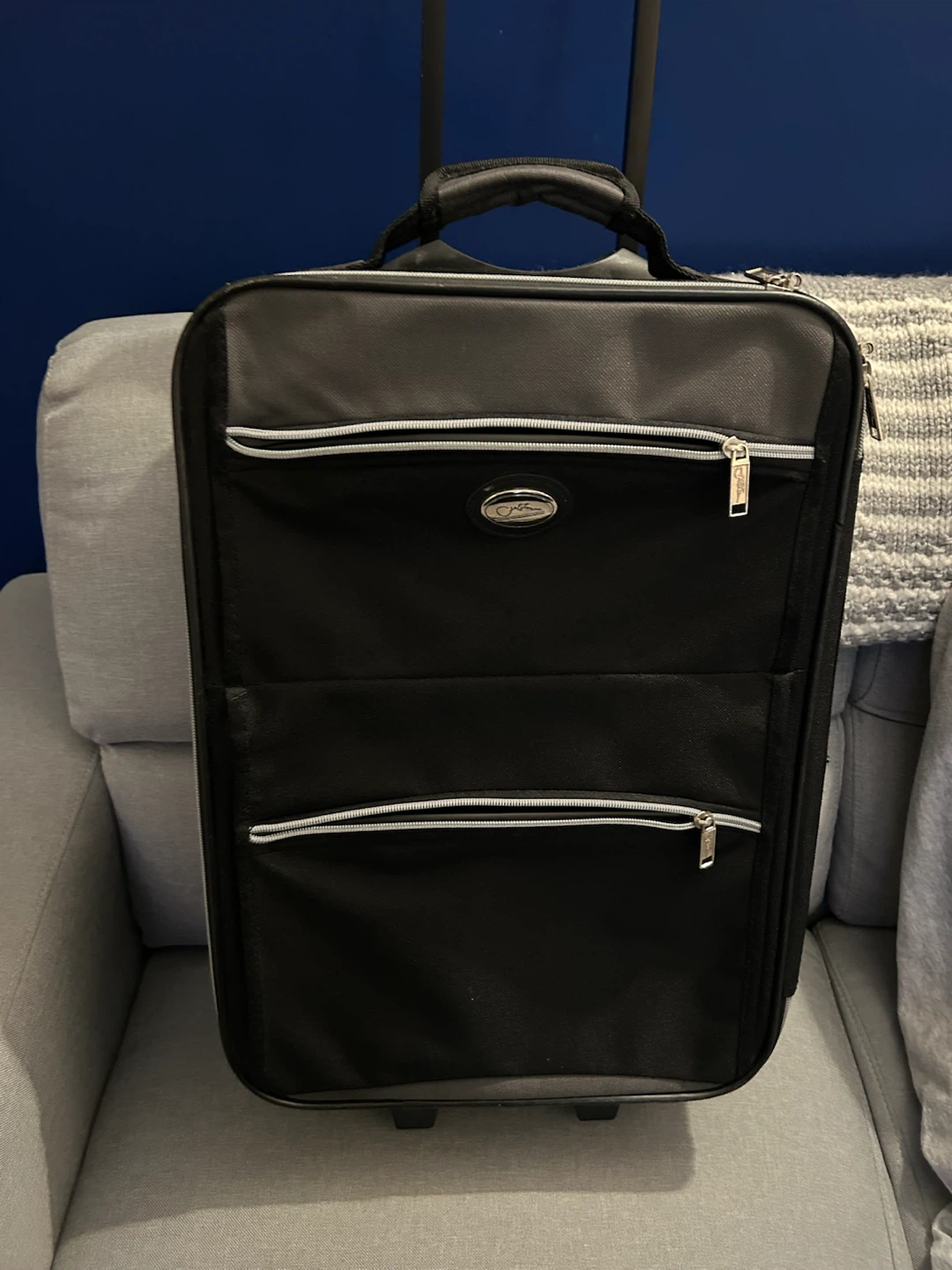 Black Carry-on Rolling Suitcase - photo 2