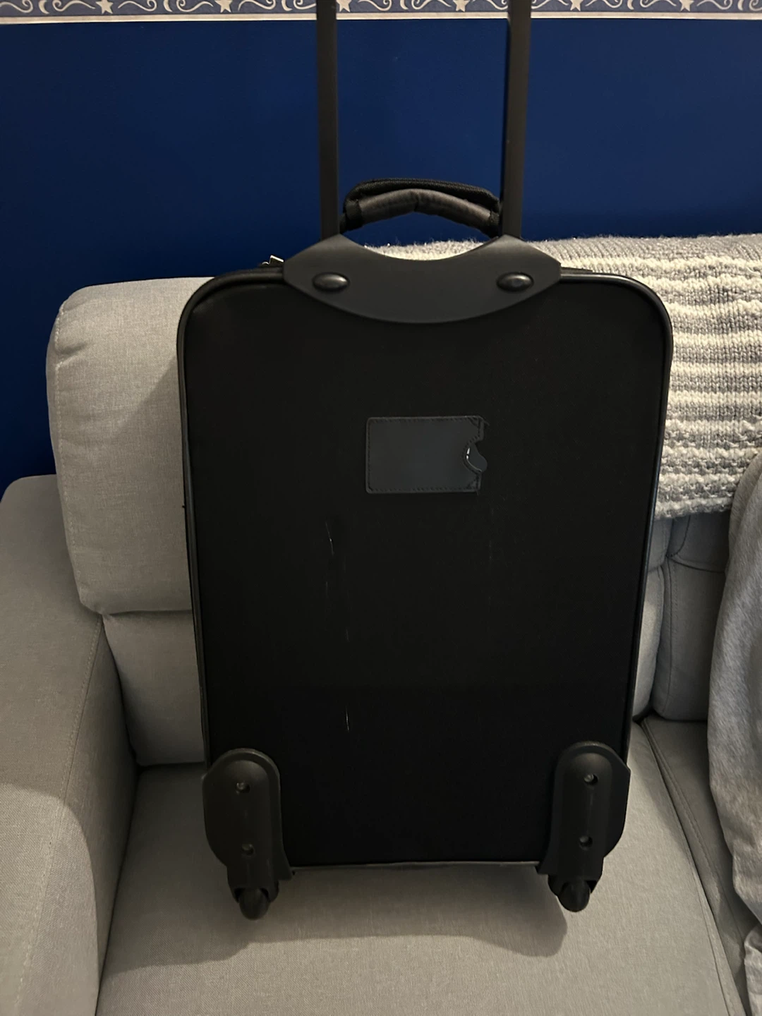 Black Carry-on Rolling Suitcase - photo 3