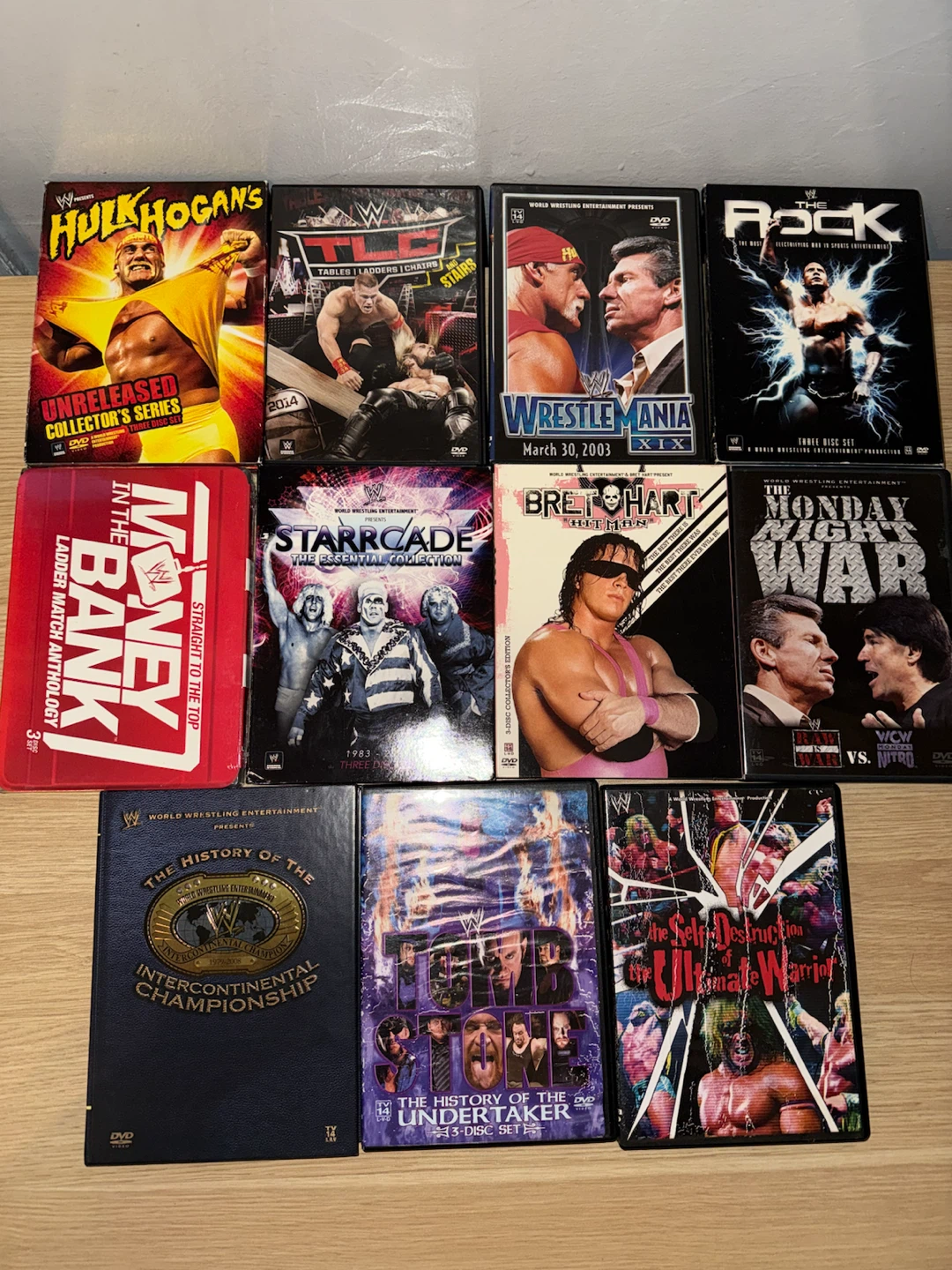 Collection of 11 WWE Wrestling DVDs