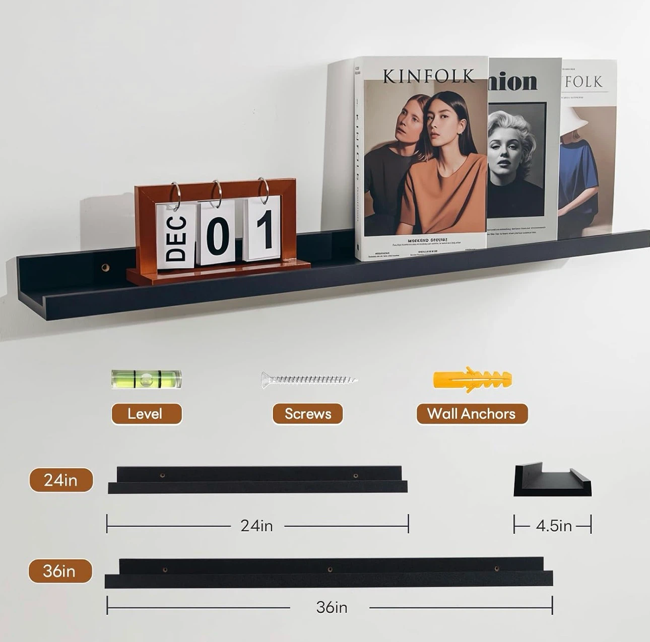 NEXHOME PRO Floating Shelves - set of 4 - New - photo 4