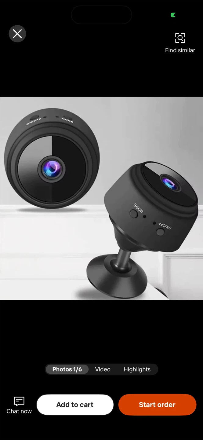 1Pack Mini HD 1080P Security Cameras - photo 3