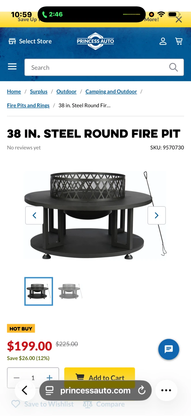 38 inch Steel Round Fire Pit - photo 2
