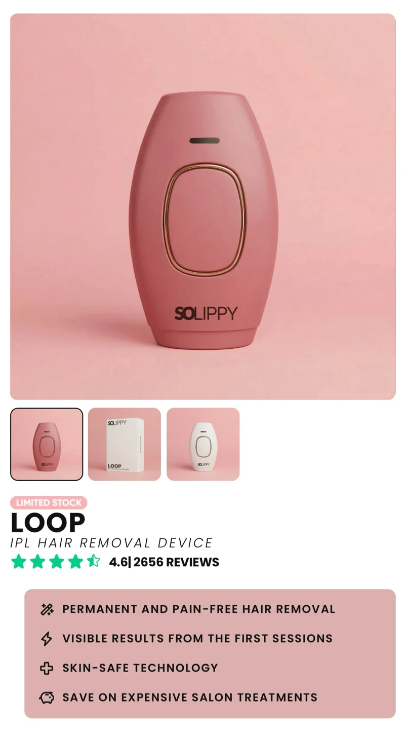 Solippy LOOP IPL Hair Removal Handset - photo 2