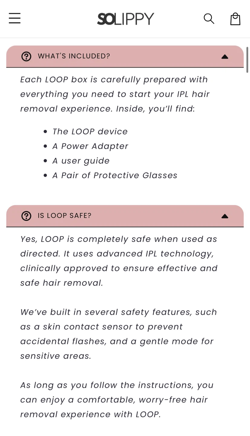 Solippy LOOP IPL Hair Removal Handset - photo 3