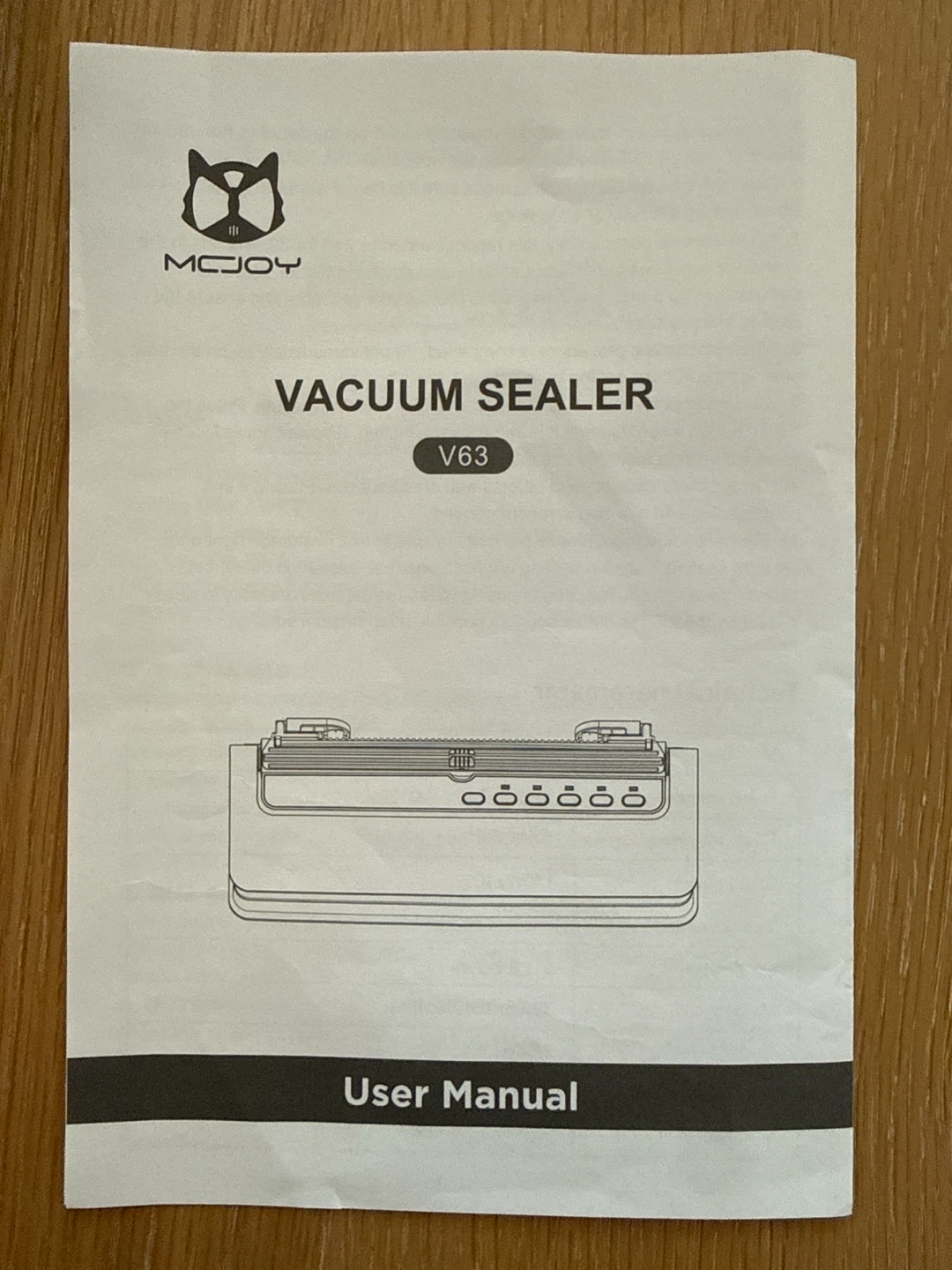 MCJOY V63 Vacuum Sealer - photo 2