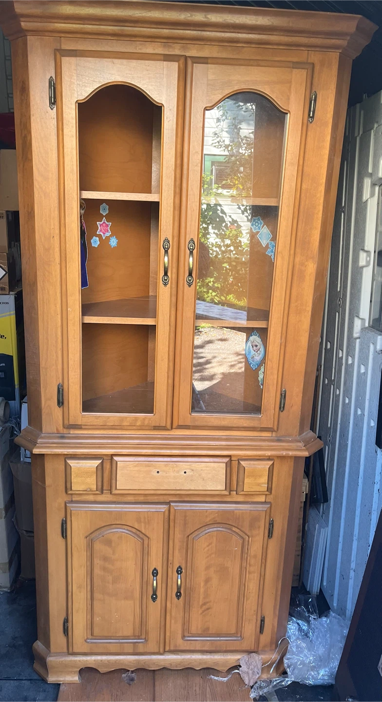 Wooden Corner Cabinet