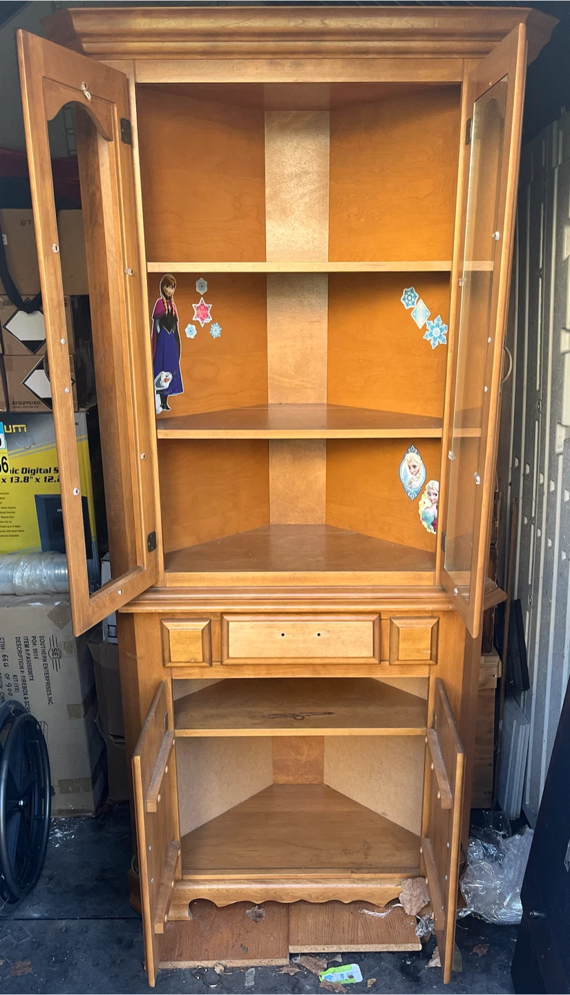 Wooden Corner Cabinet - photo 2