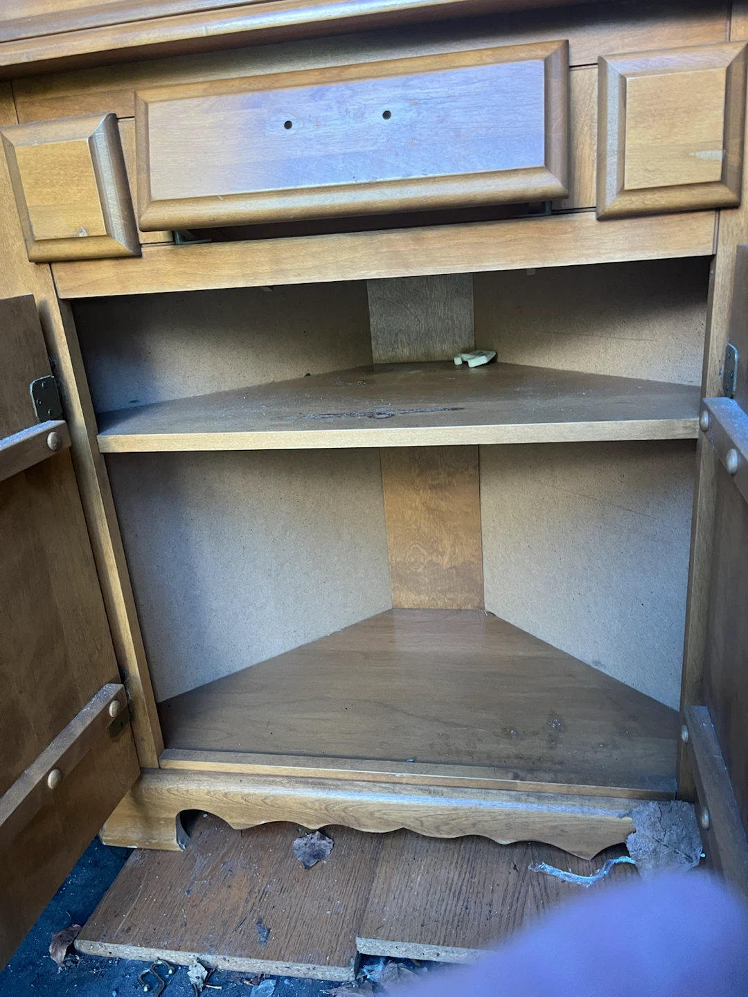 Wooden Corner Cabinet - photo 5