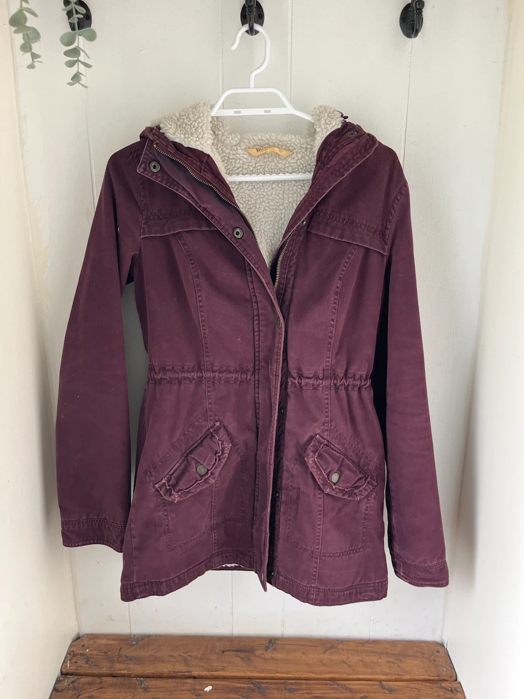 Hollister Burgundy Sherpa-Lined Parka - photo 2