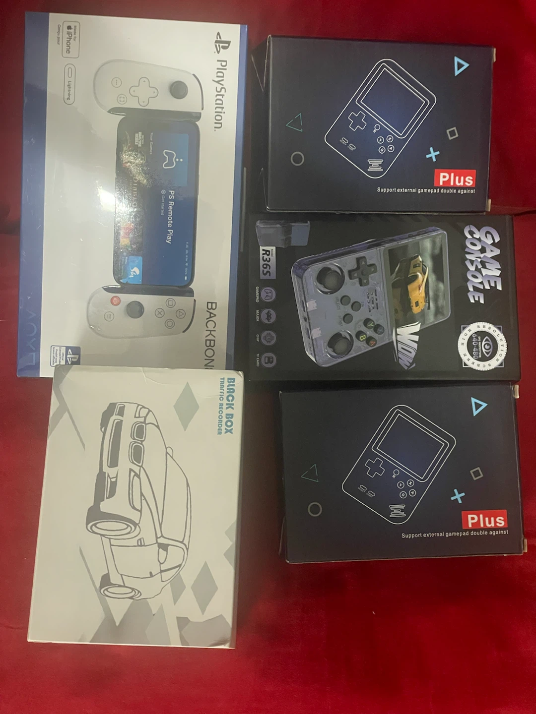 Bundle ( backbone, 3 game consoles & camera)