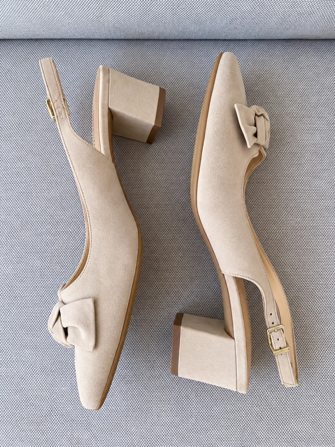 NEW Peter Kaiser Beige Suede Heels - size 7.5 EU