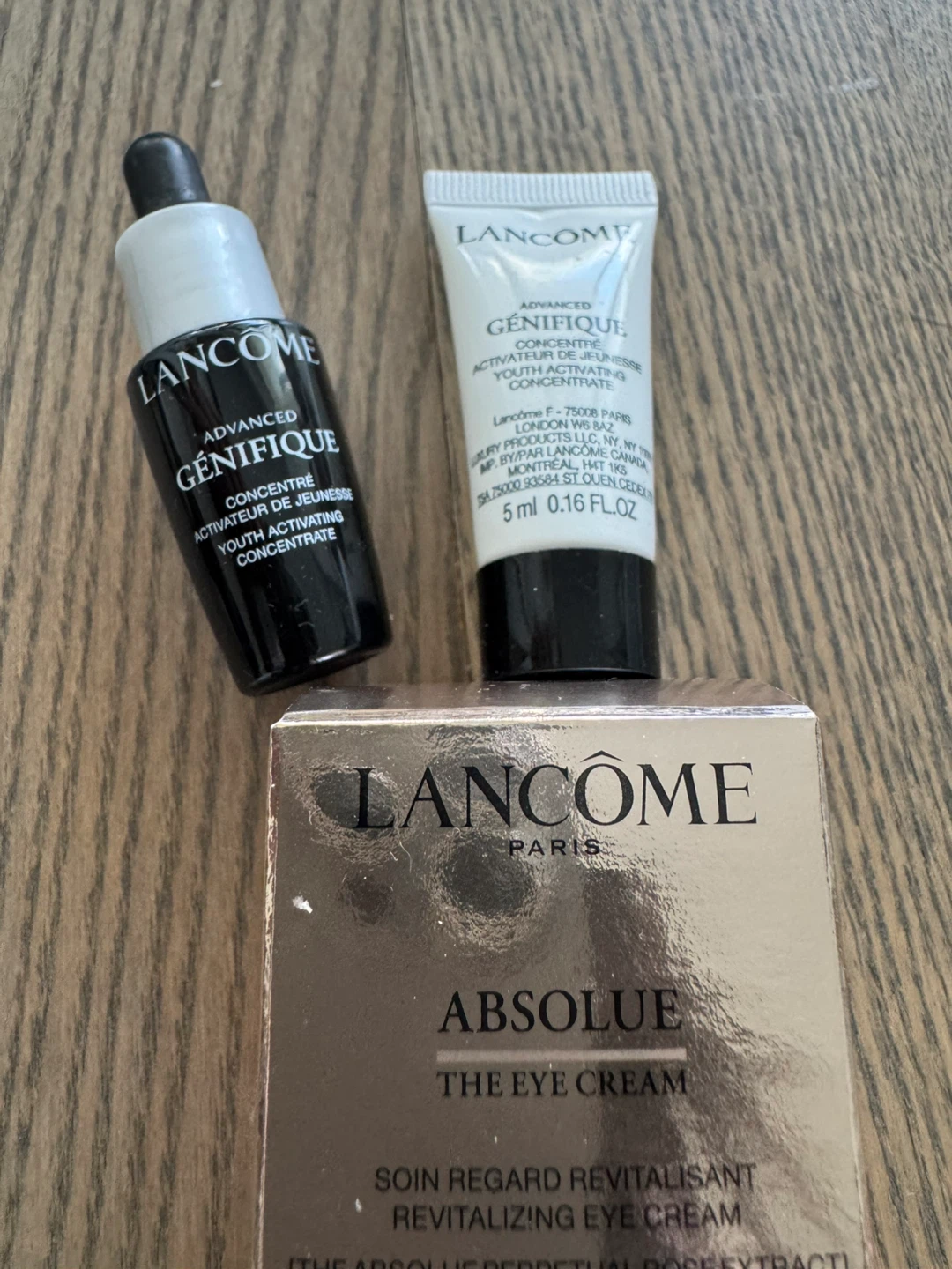 bundle Lancome Absolue Eye Cream and Advanced Genifique Set