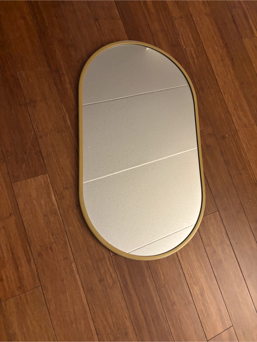 Gold Oval Wall Mirror