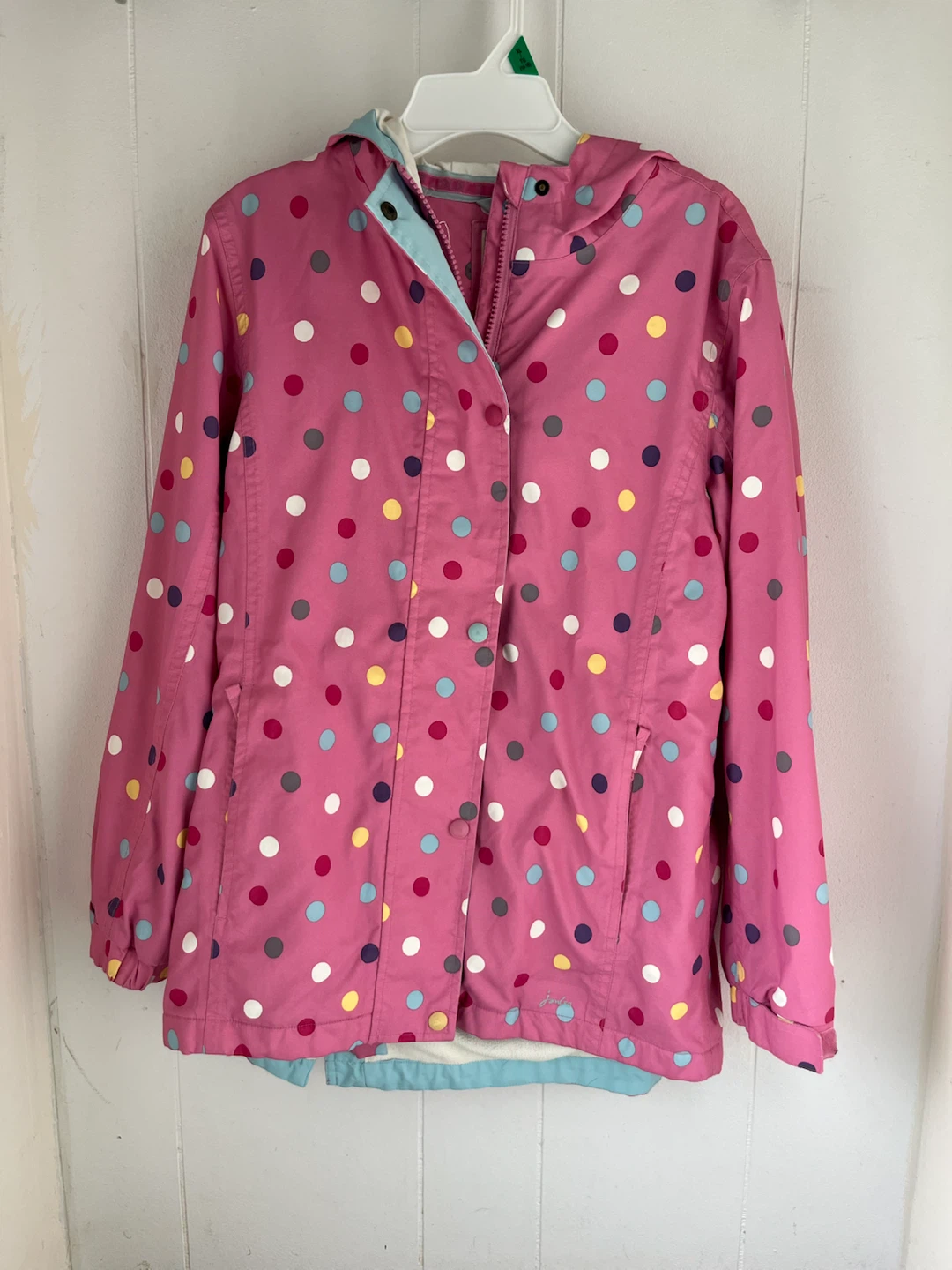 Little Joules Polka Dot Rain Jacket