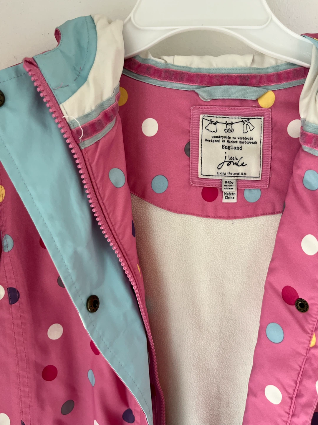 Little Joules Polka Dot Rain Jacket - photo 3