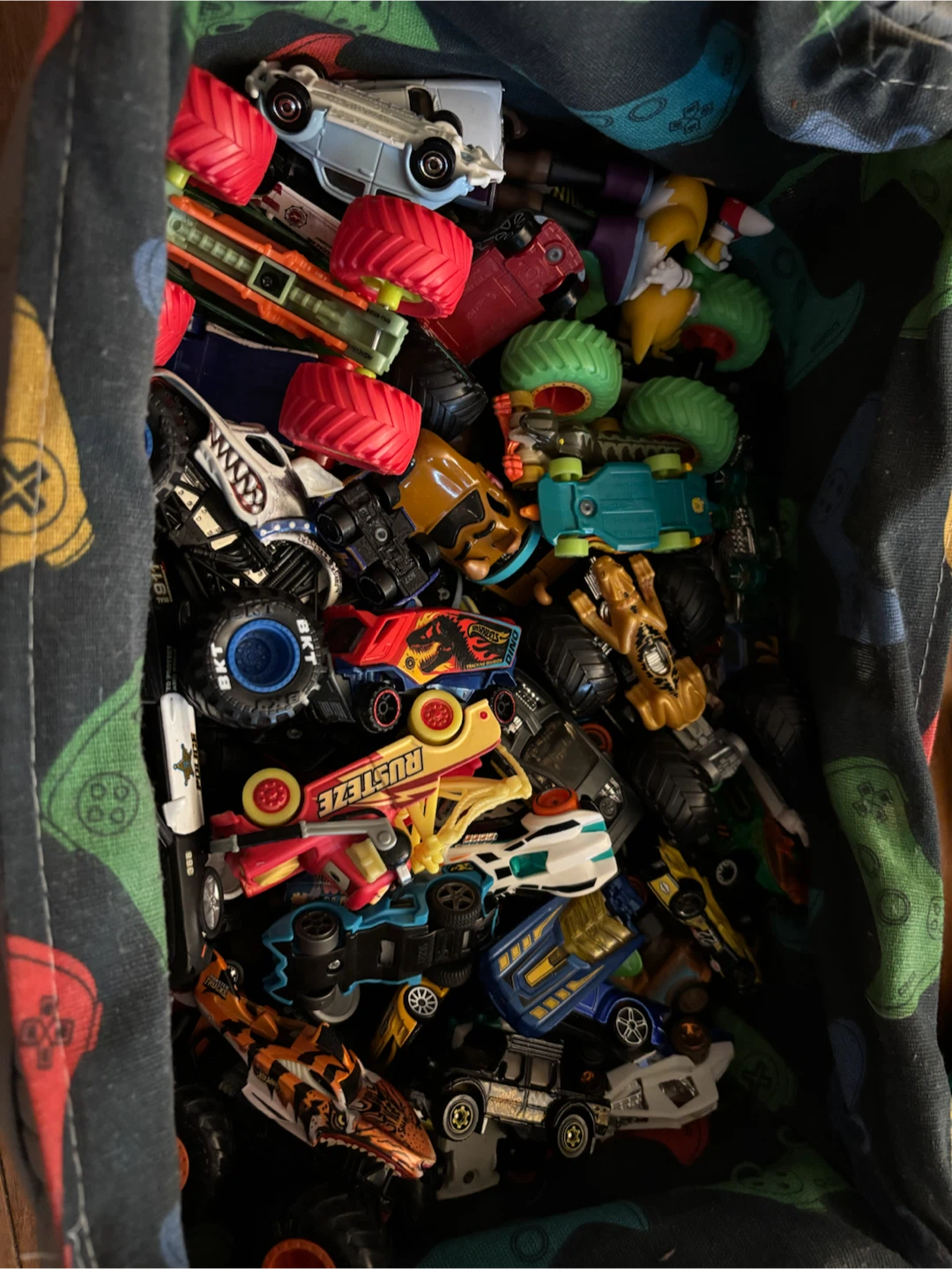 Lot of Hot Wheels Monster Trucks and Cars