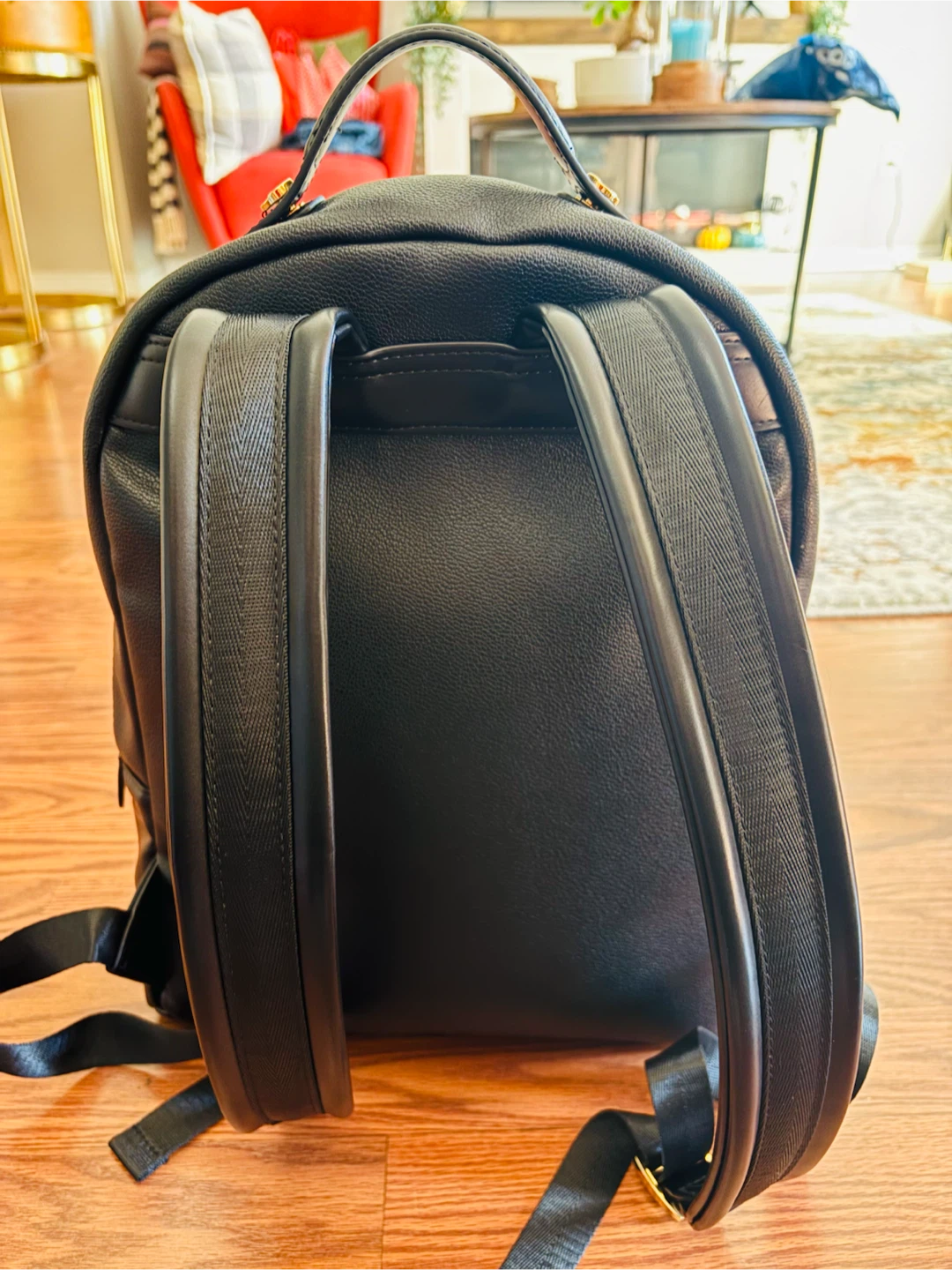 Aldo Black Faux Leather Backpack - photo 2