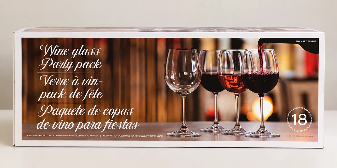 NEW Set of 18 Wine Glasses