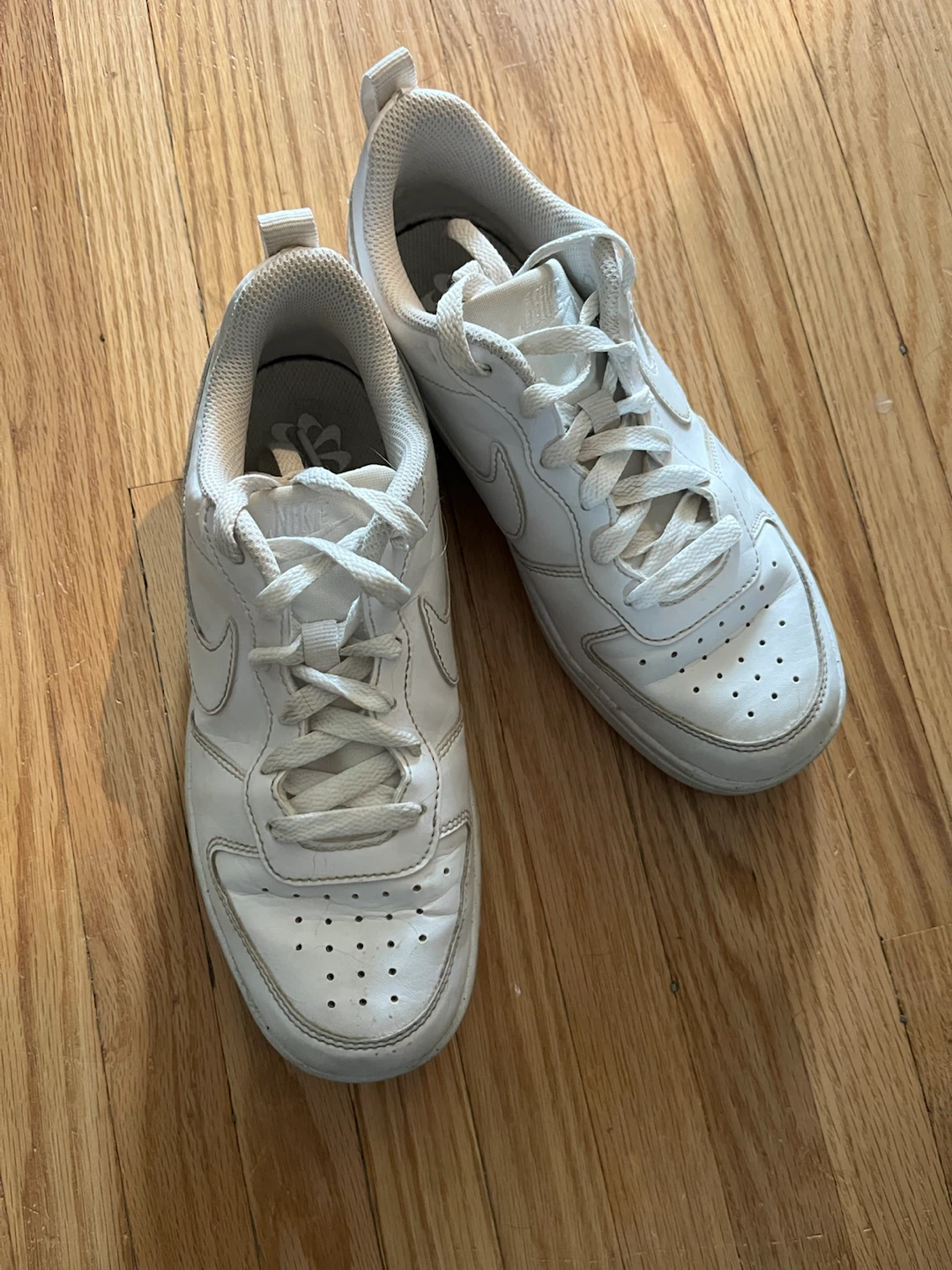 Nike White Sneakers Size 4.5Y - photo 3
