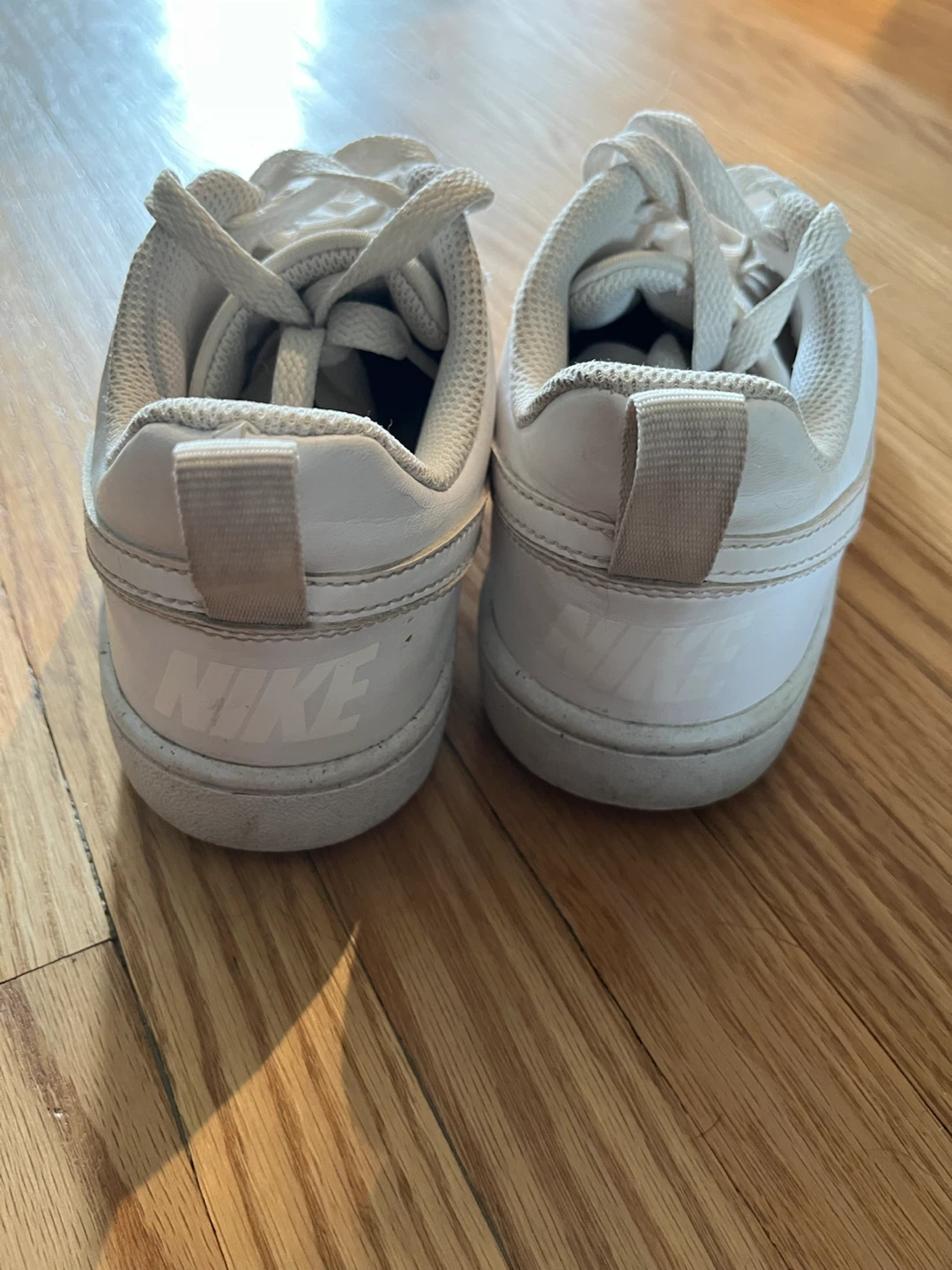 Nike White Sneakers Size 4.5Y - photo 4