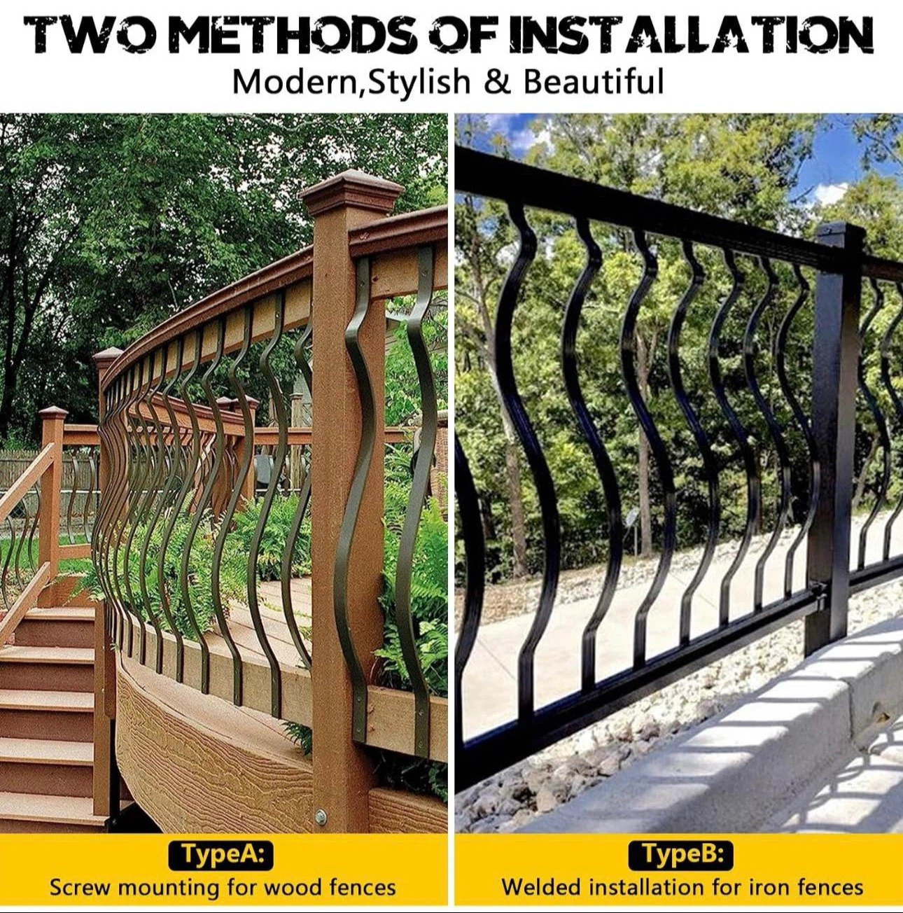 Deck Balusters 32-1/4 Inches - 52pcs Curve Iron - BNIB - photo 4