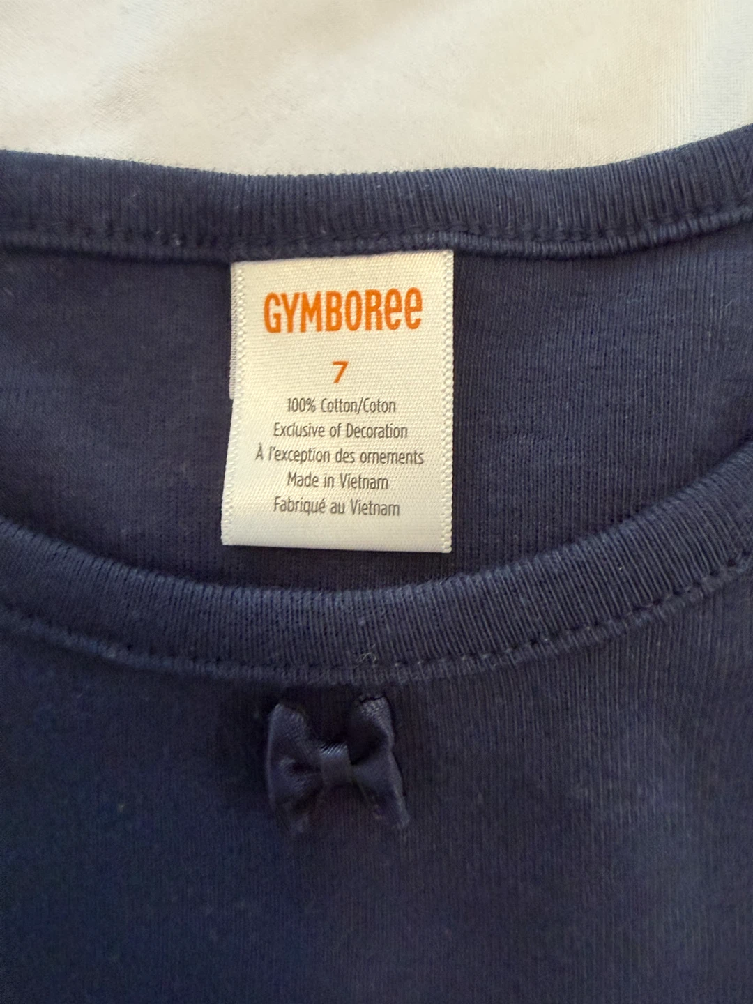 Gymboree Playproof Long Sleeve Top - Navy Slate - Size 7 - photo 3