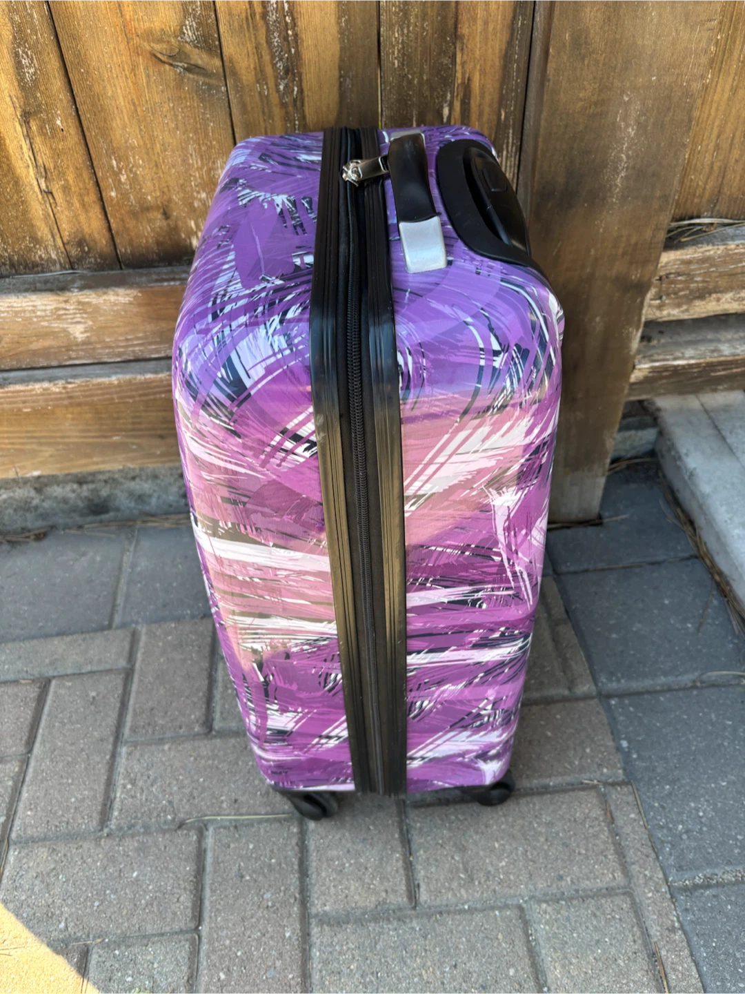Carry on TAG Purple Abstract Print Hardshell Carry-On - photo 3