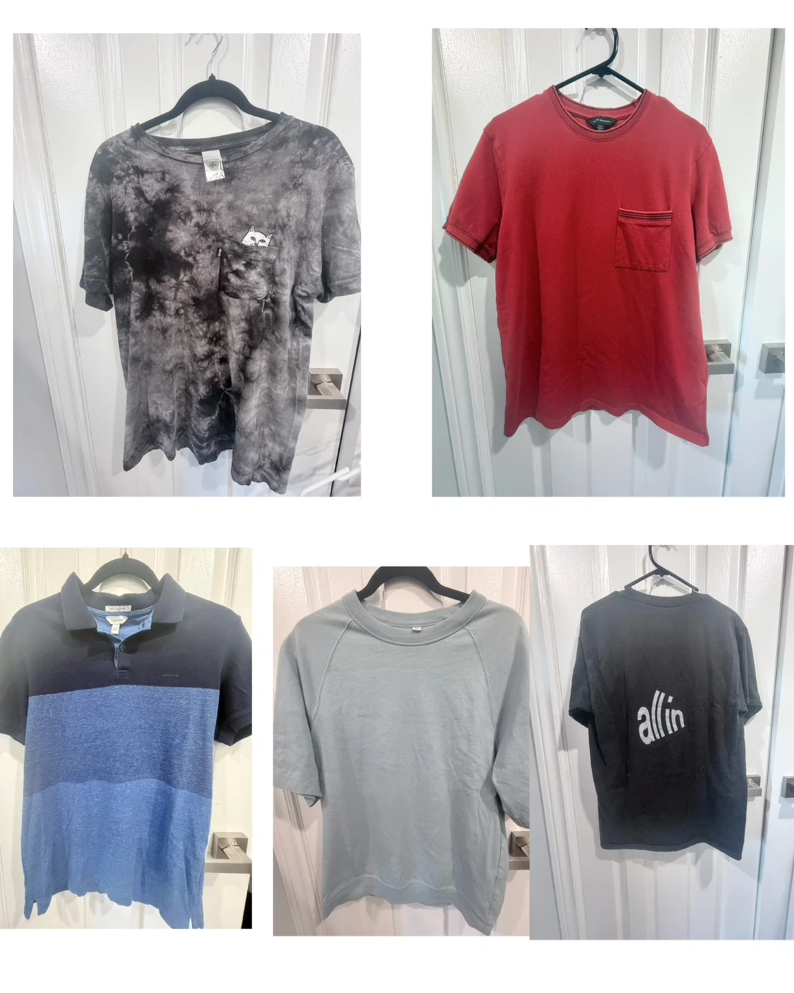 Assorted Men's T-Shirts and Polo Shirt Bundle