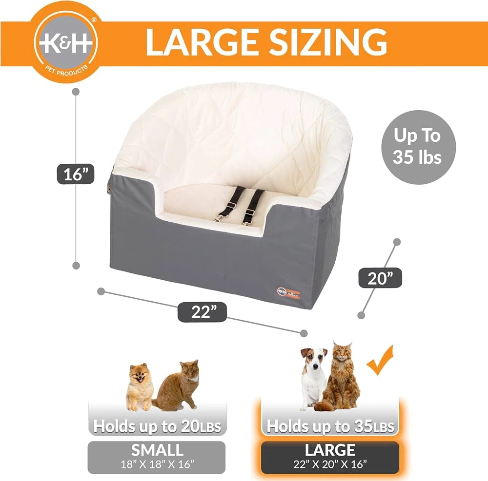 K&H Dog Car Seat, Bucket Booster - photo 4