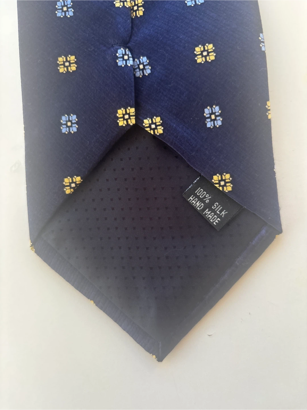 Laurant Benon Navy Floral Silk Tie - photo 4